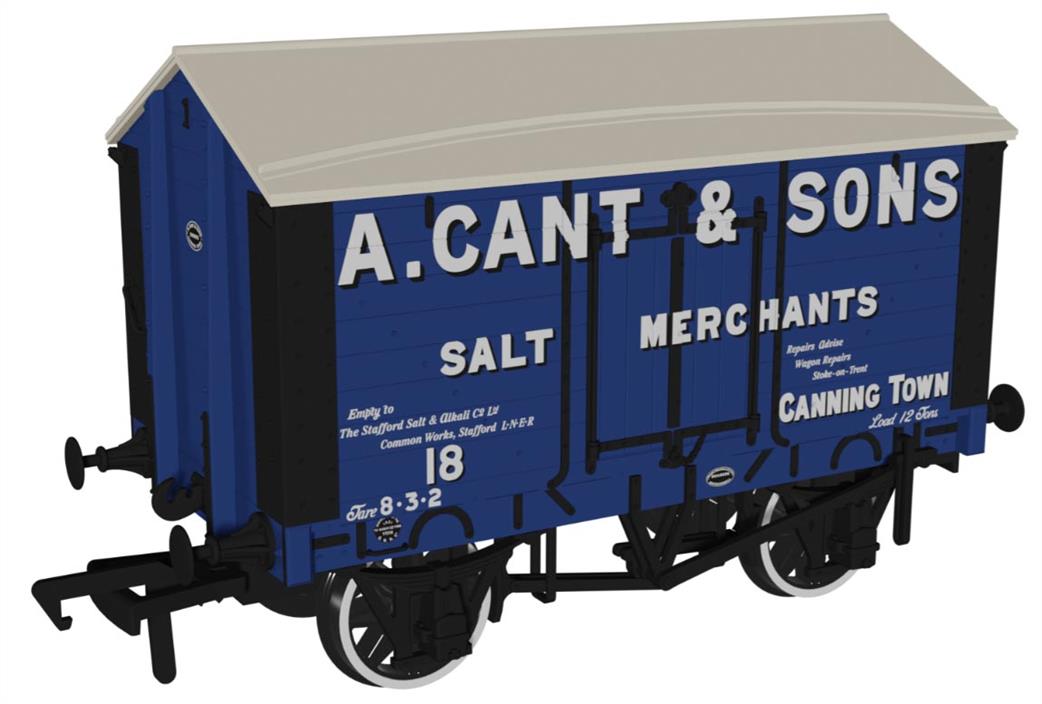 Rapido Trains OO 967601 A. Cant & Sons No.18 RCH 1907 Salt Van