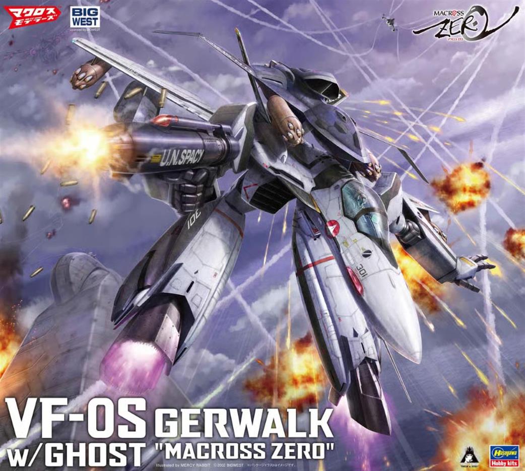 Hasegawa  65889 VF-0S Gerwalk w/Ghost Macross Zero