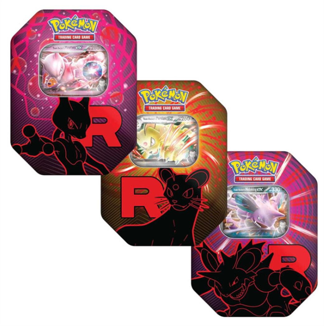 Nintendo  POK1010135101 Pokemon Team Rocket Tin One in from assortment
