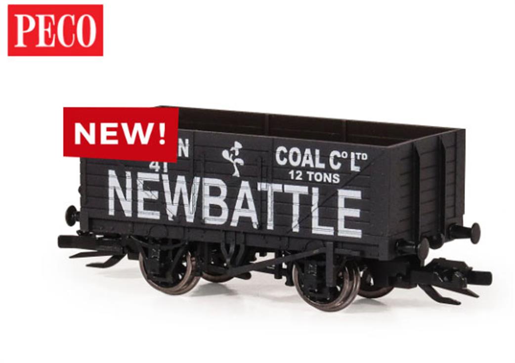 Peco TT:120 TTR-7023P Newbattle 7 Plank Open Coal Wagon
