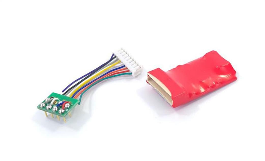 Gaugemaster  DCC97 8 pin Ruby Series Standard Size 8 Function DCC Decoder