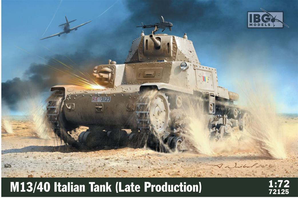 IBG Models 1/72 72125 M13/40 Itaian Tank Late Production Plastic Kit
