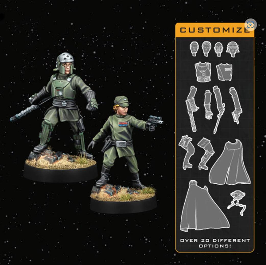 Atomic Mass Games  SWQ09 Customisable Imperial Officer & Agent Expansion for Star Wars Legion
