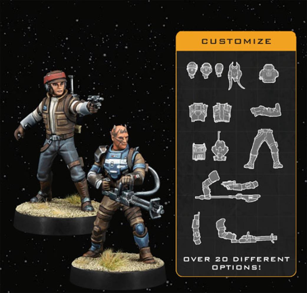 Atomic Mass Games  SWQ13 Customisable Rebel Officer & Agent Expansion for Star Wars Legion
