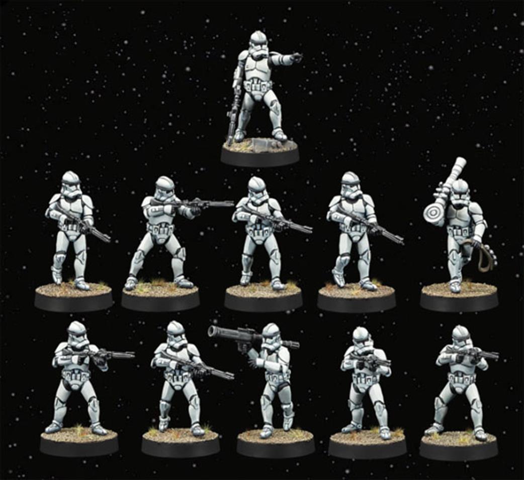 Atomic Mass Games  SWQ23 Clone Trooper Marksmen Expansion for Star Wars Legion