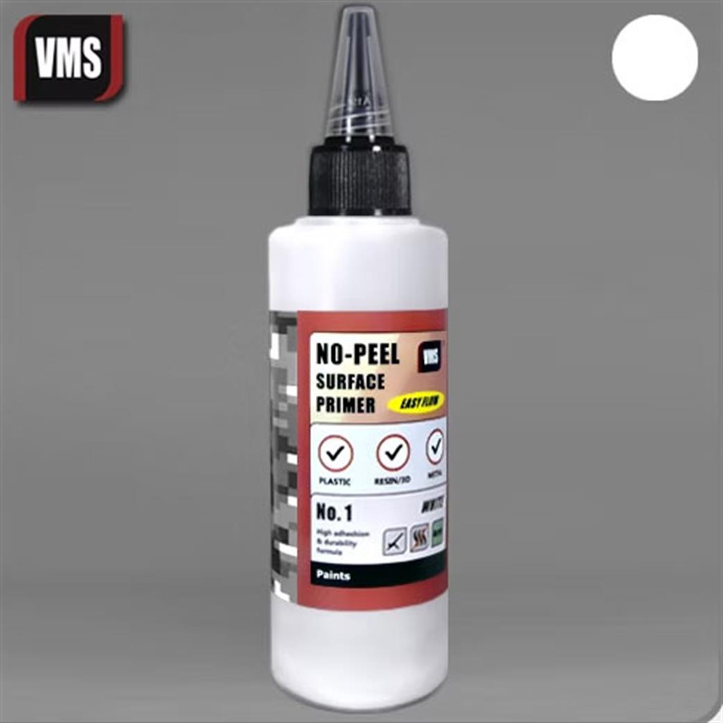 VMS Modelling Solutions  VMSPRO1 No Peel Primer White 100ml Acrylic Base