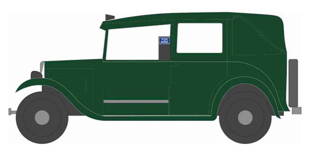 Oxford Diecast 1/148 NAT005 Austin Low Loader Taxi Green