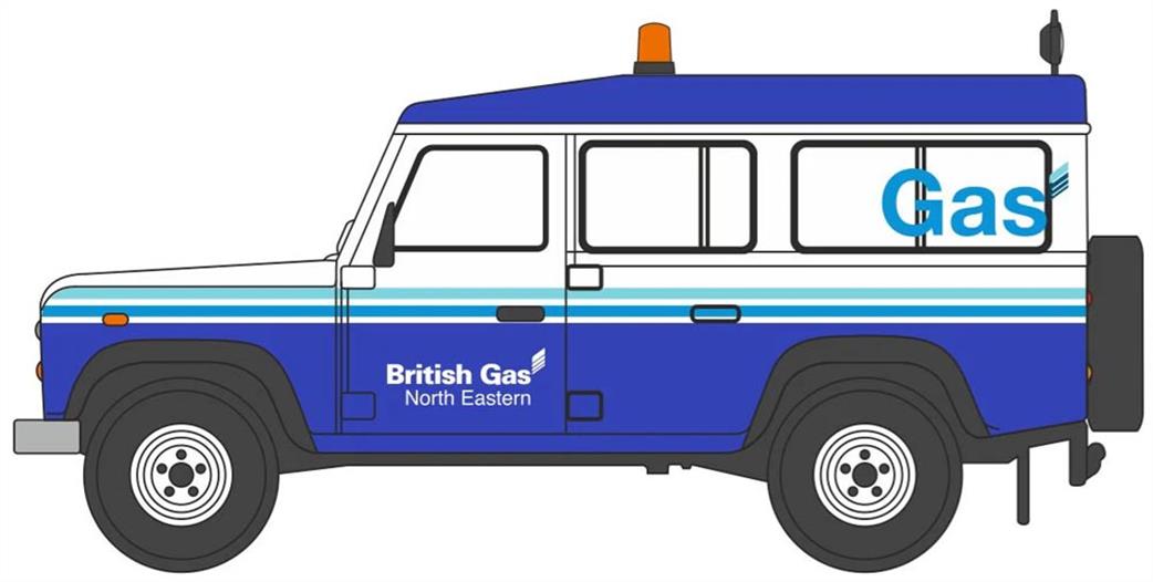Oxford Diecast 1/148 NDEF019 Land Rover Defender LWB British GAS