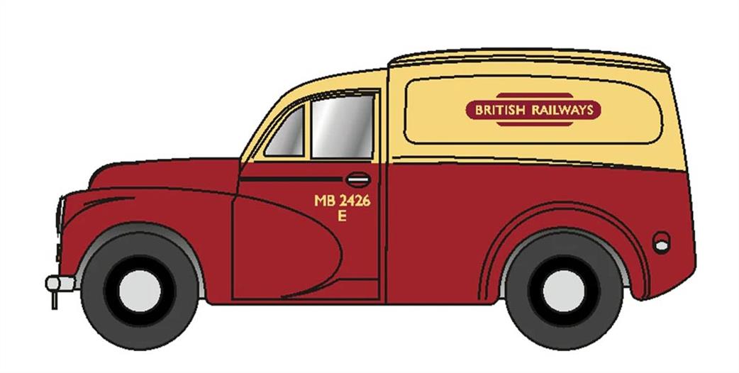 Oxford Diecast 1/148 NMM059 Morris 1000 Van British Railways