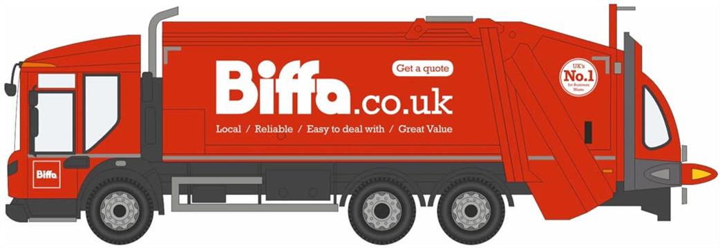 Oxford Diecast 1/148 NDE001 Dennis Eagle Refuse Truck Biffa