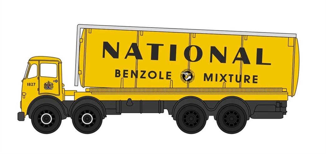 Oxford Diecast 1/148 NFG015 Foden FG 8 Cylindrical Tanker National Benzole