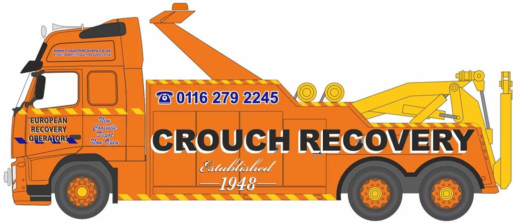 Oxford Diecast 1/148 NVOL09REC Volvo Recovery Truck Crouch Recovery