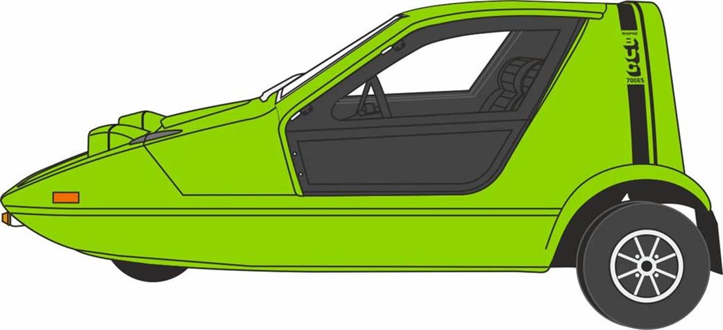 Oxford Diecast 1/76 76BUG003 Bond Bug Lime Green