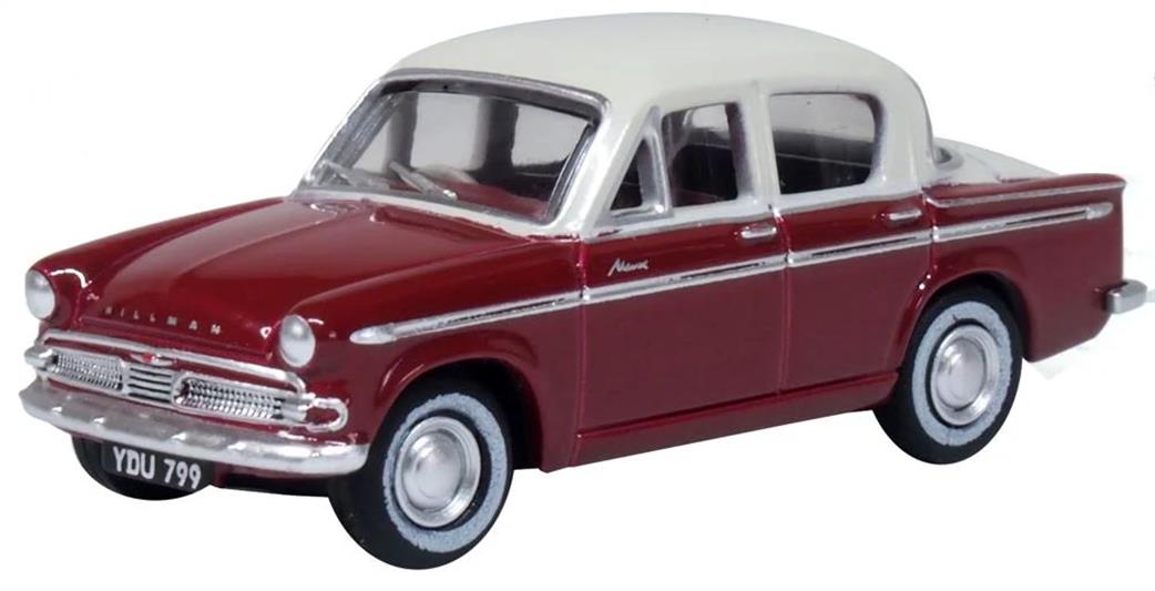 Oxford Diecast 1/76 76HM002 Hillman Minx Series IIIA Pippin Red/Pearl Grey