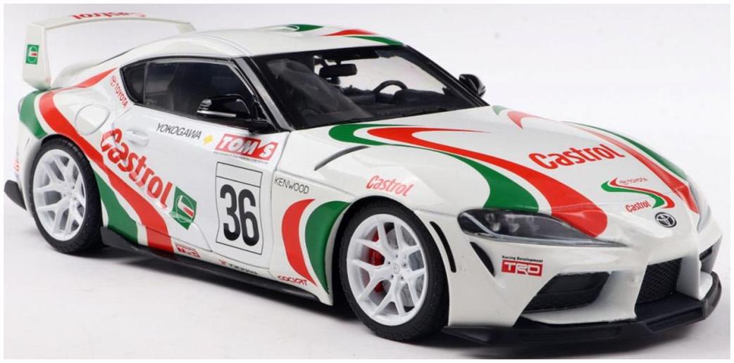 Solido 1/18 1809007 Toyota GR Supra Toyota Racing Tribute White 2024 Diecast Model