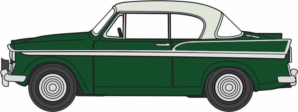 Oxford Diecast 1/76 76SR008 Sunbeam Rapier MKIII Velvet Green/Sage Green