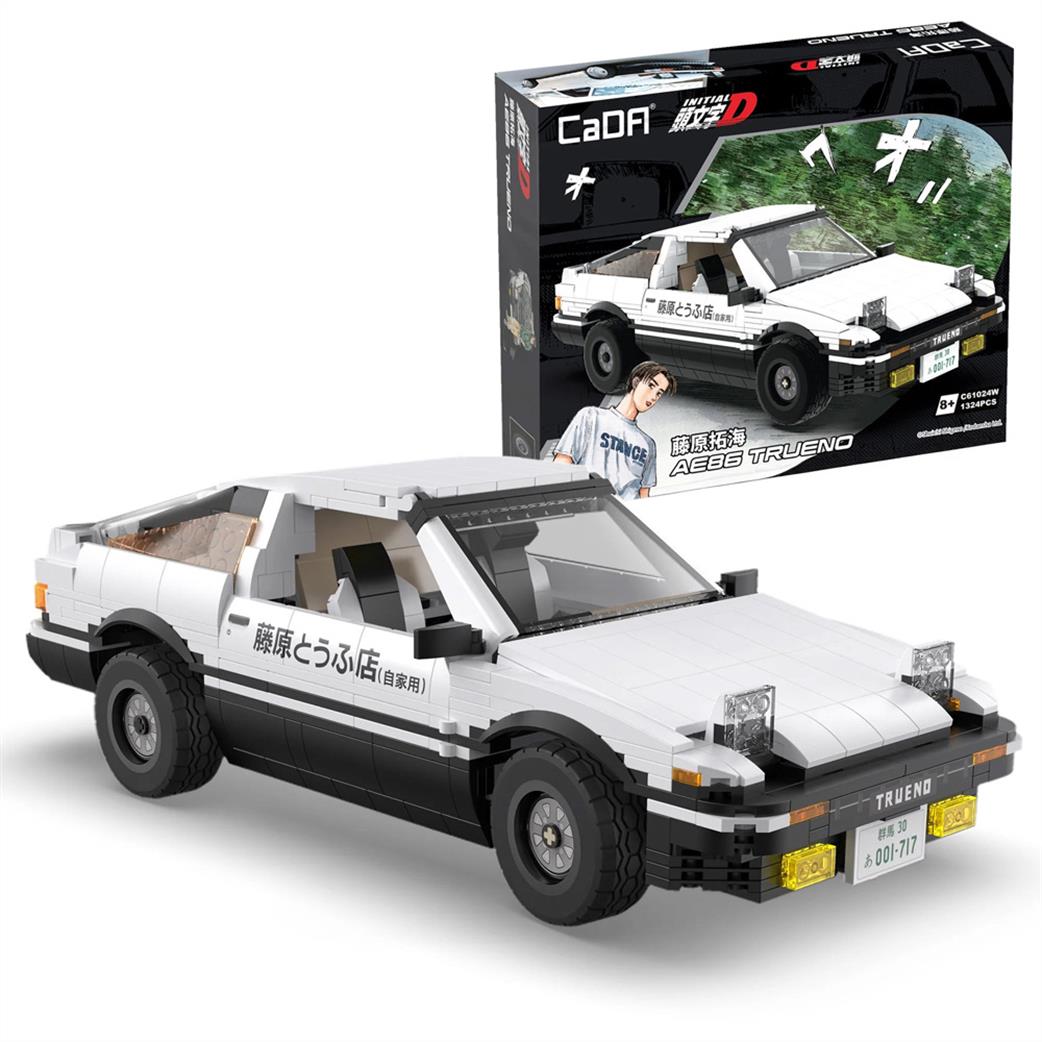 CaDa  C61024W Initial D Toyota Trueno AE86 1324 pcs Brick Model