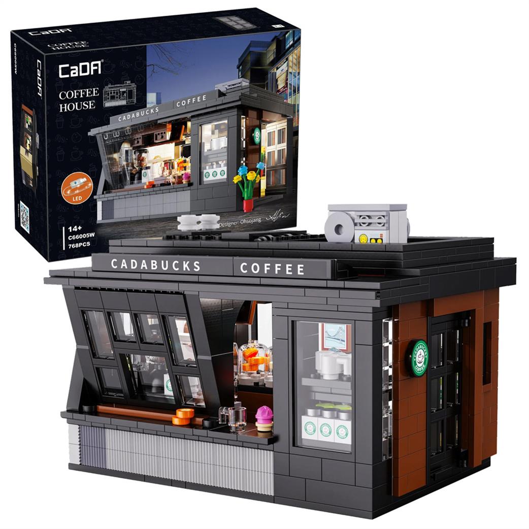 CaDa 1/20th C66005W Street Coffee House 768 pcs Black Model