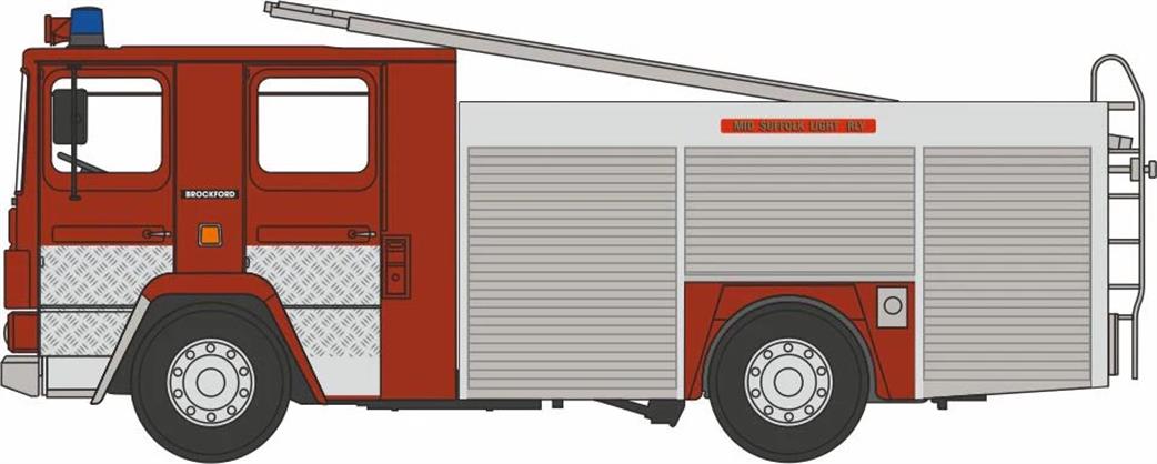 Oxford Diecast 1/76 76DN008 Dennis RS Fire Appliance Mid Suffolk Light Railway