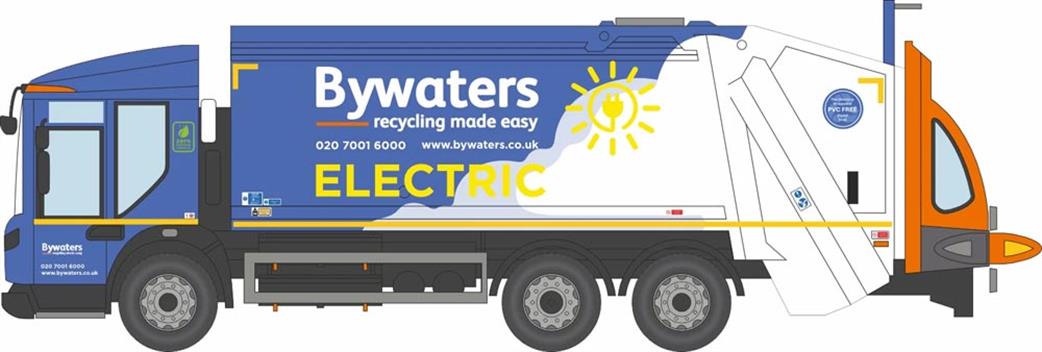 Oxford Diecast 1/76 76DE004 Dennis Eagle Olympus Bin Lorry Bywaters