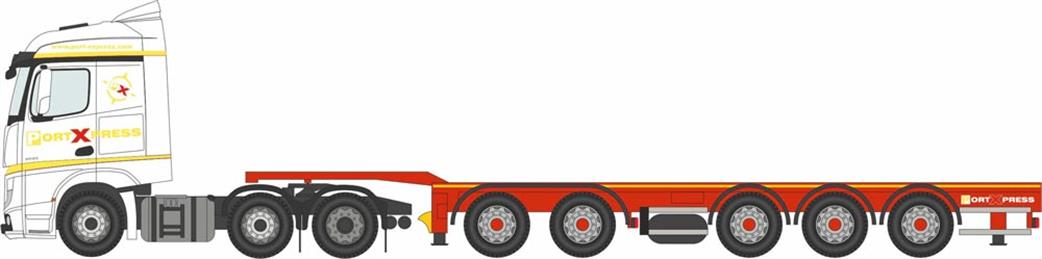 Oxford Diecast 1/76 76MB013 Mercedes Actros SSC D-Tec Combitrailer Port Express