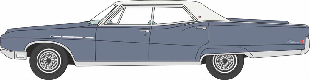 Oxford Diecast 1/87 87BE68002 1968 Buick Electra 225 Medium Teal Blue Mist/Parchment