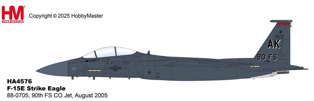 Hobby Master 1/72 HA4576 F-15E Strike Eagle 88-0705, 90th FS CO Jet, August 2005