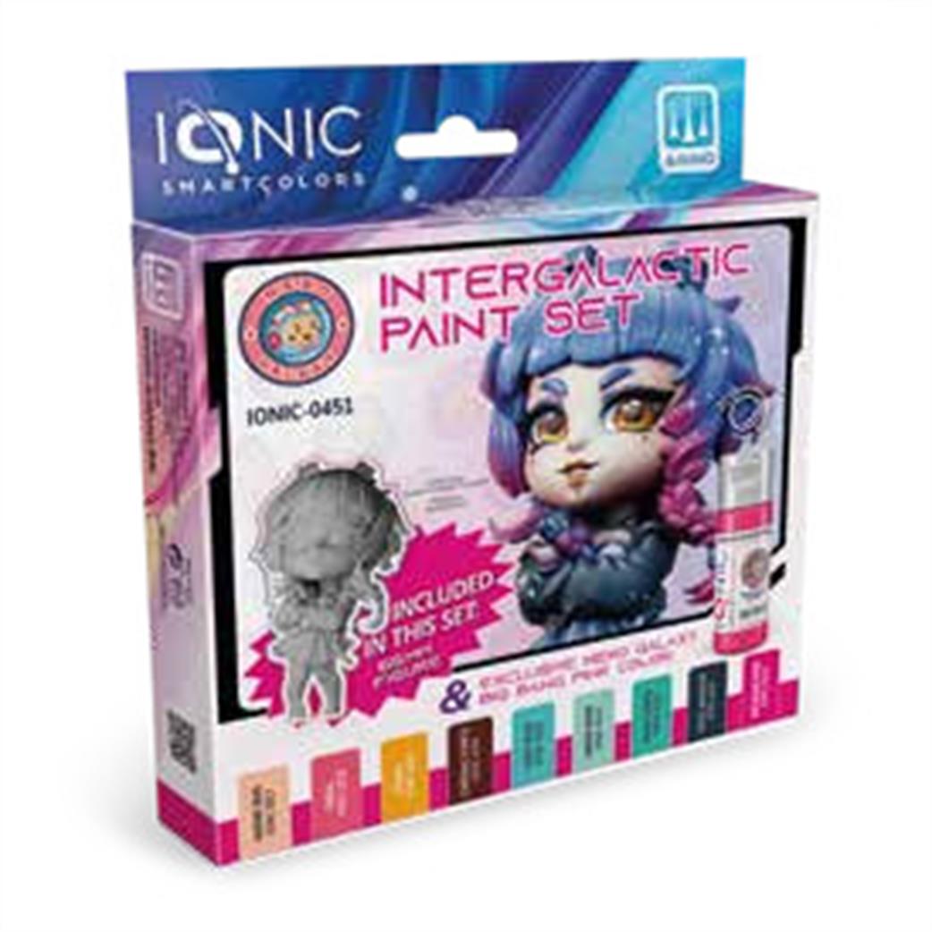 Ammo of Mig Jimenez  IONIC-0451 Ionic Intergalactic Paint Set