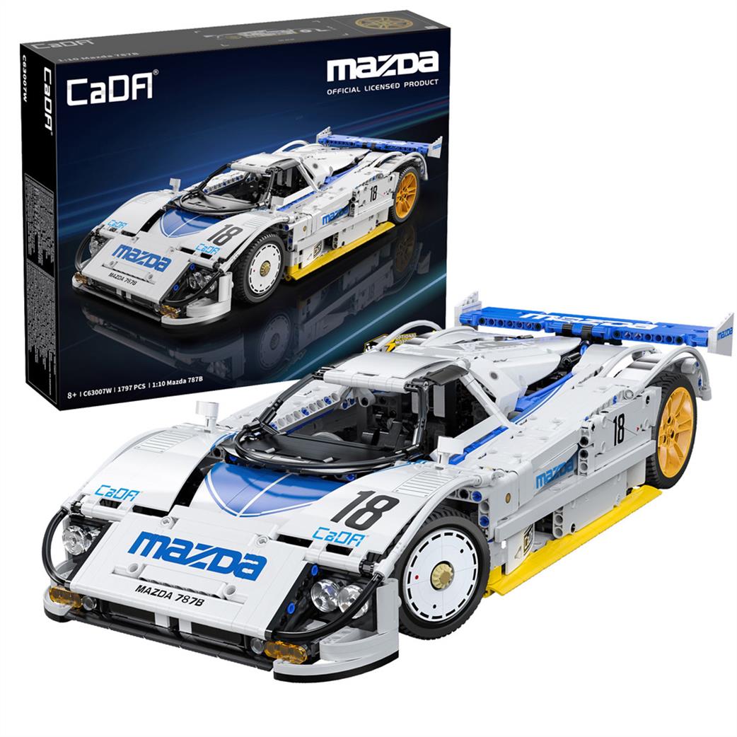 CaDa 1/10th C63007W Mazda 787B Race Car 1797 piece Block Model