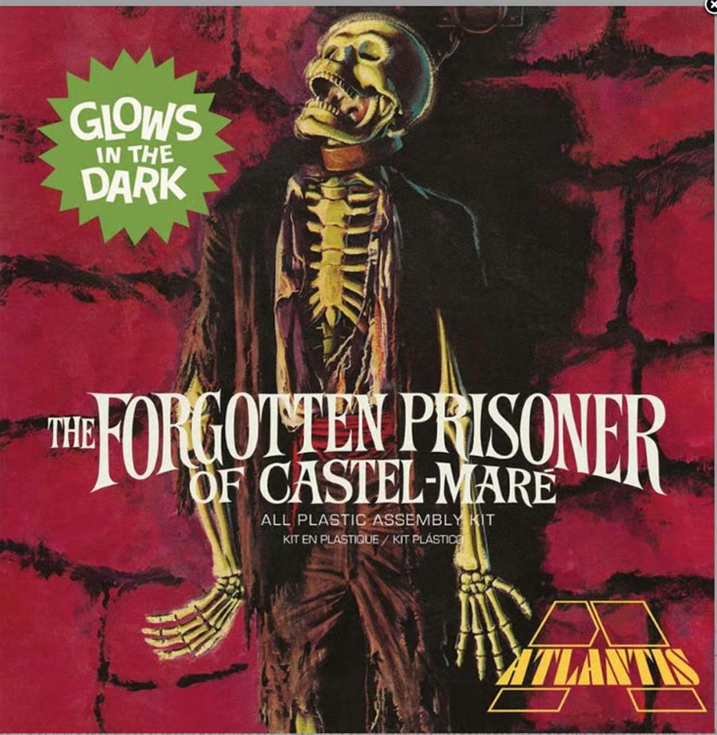 Atlantis 1/8 A453 The Forgotten Prisoner of Castel-Mare Glows in the Dark Figure Kit