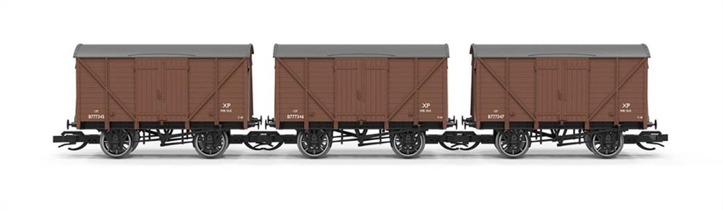 Hornby TT:120 TT6044 BR Vent Van Triple Pack B777345-346-347
