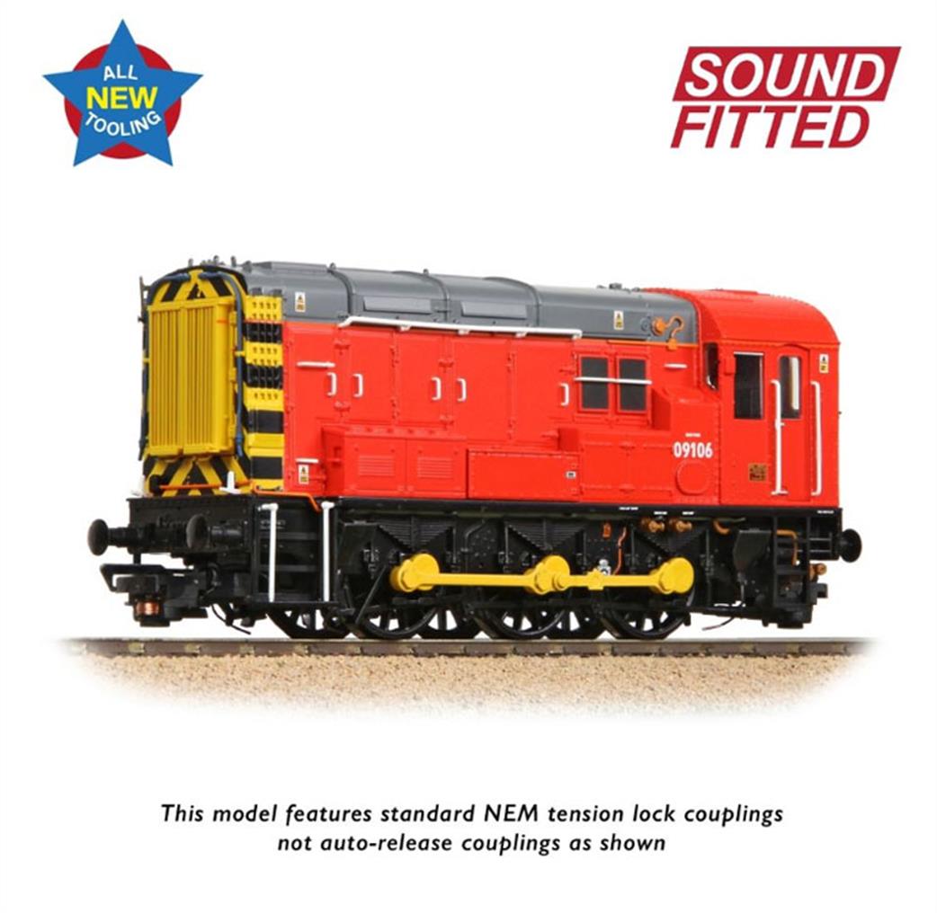 Bachmann OO 35-930SF DB 09106 BR Class 09 0-6-0 Diesel Shunter DB Red Unbranded DCC Sound