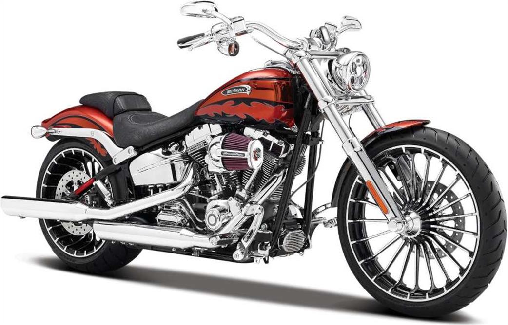 Maisto 1/12 M32327 Harley Davidson CVO Breakout 2014 Orange Model