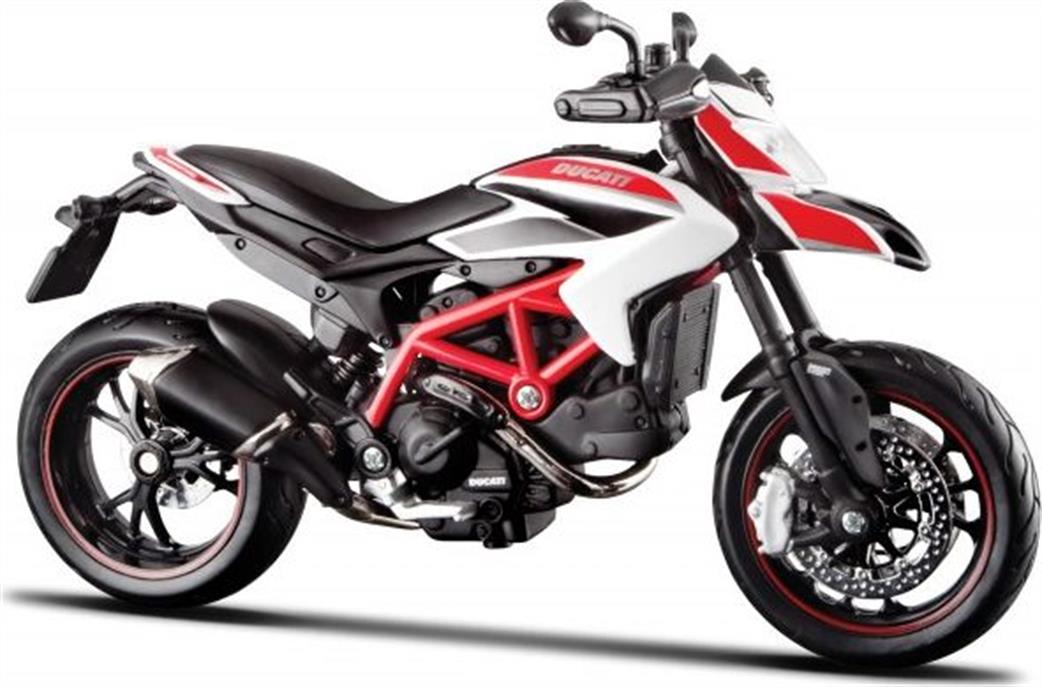 Maisto 1/12 13015W Ducati Hypermotard SP 2013 White/Red/Black Model