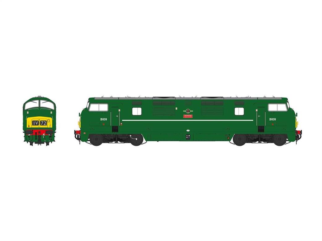 Heljan OO 4245 Class 42 Warship D826 Jupiter BR Green Small Yellow Panels