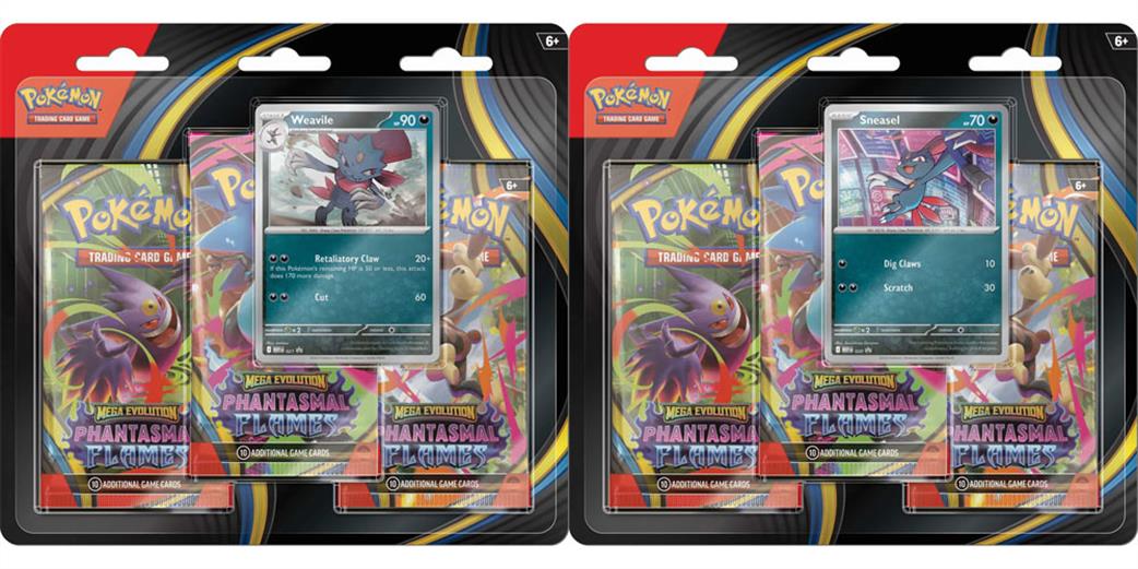 Nintendo  POK1010187121 Pokemon Mega Evolution Phantasmal Flames Triple Booster Pack