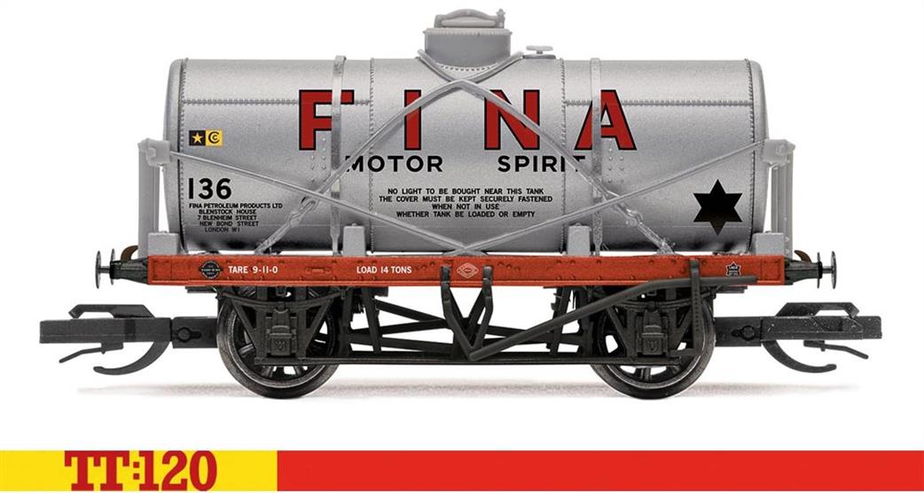 Hornby TT:120 TT6047 Fina No.136 12T Tank Wagon