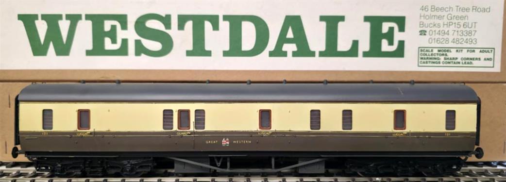 Preowned O Gauge SH55 Westdale Kit Built GWR Luggage Bogie Van