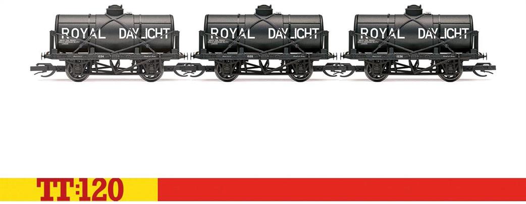 Hornby TT:120 TT6046 Royal Daylight 12T Tank Wagon Triple Pack