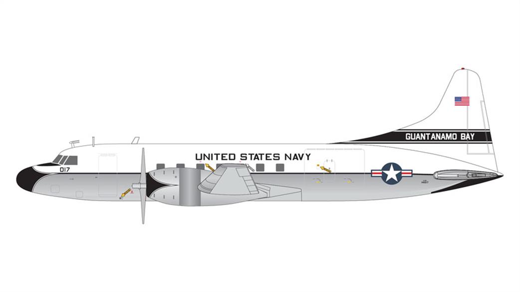 Gemini Jets 1/200 G2USN1137 U.S. Navy C-131F Samaritan 141017 “Guantanamo Bay”