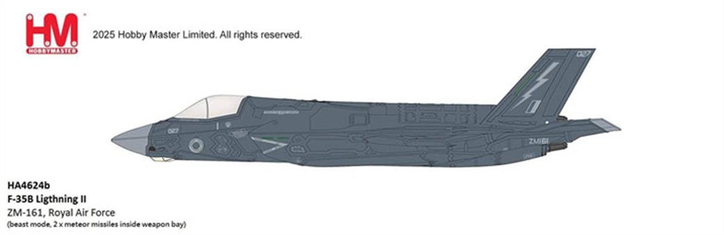 Hobby Master 1/72 HA4624b Lockheed F-35B Lightning ZM-161 Royal Airforce