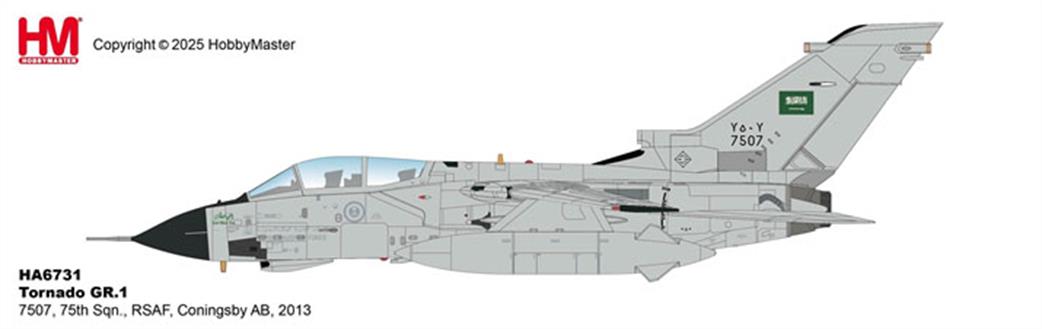 Hobby Master 1/72 HA6731 Tornado GR.1 7507, 75th Sqn., RSAF, Coningsby AB, 2013