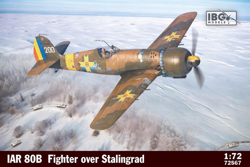 IBG Models 1/72 72567 IAR.80B Romanian Fighter Over Stalingrad Plastic Kit