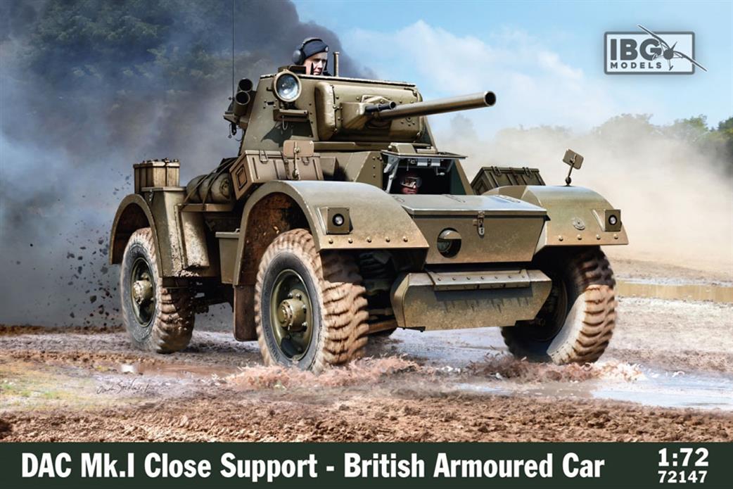 IBG Models 1/72 72147 DAC Mk.I Close Support British Armoured Car Kit