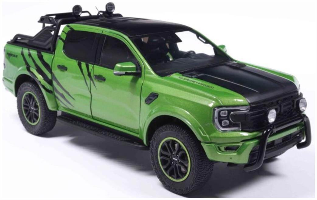 Solido 1/18 S1813903 Ford Ranger Raptor Metallic Green 2024 Diecast Model