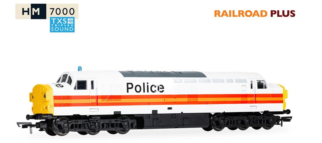 Hornby OO R30435TXS RailRoad BR Class 37 093 Police Livery DCC Sound Fitted