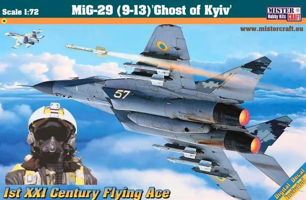 MisterCraft 1/72 MCD110 Mig-29 Ghost of Kiev Kit