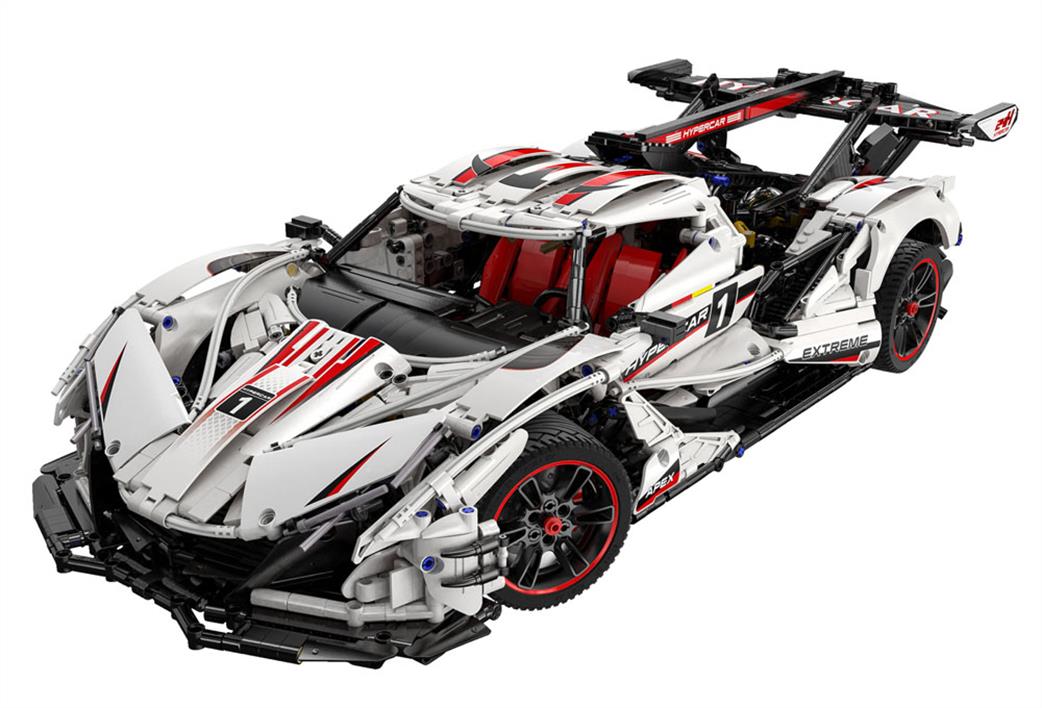 CaDa 1/8 C61053W Helios V12 Hypercar 4449 Piece Brick Model