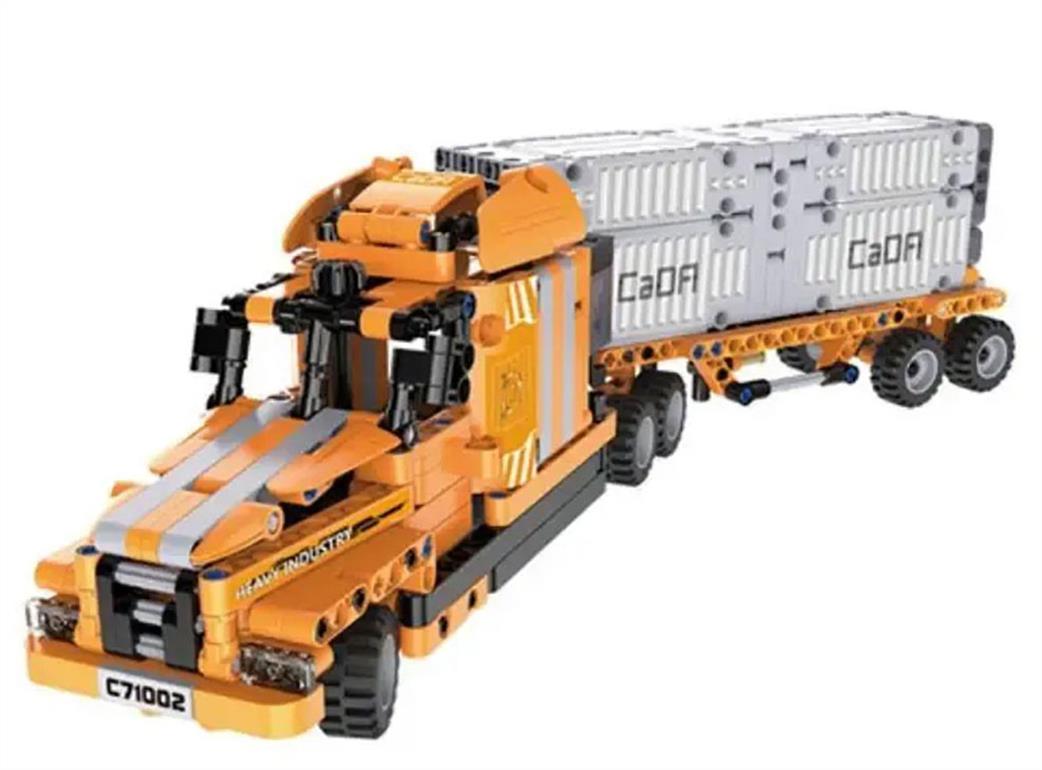 CaDa  C71002W Port Engineering Truck Piece Brick Model