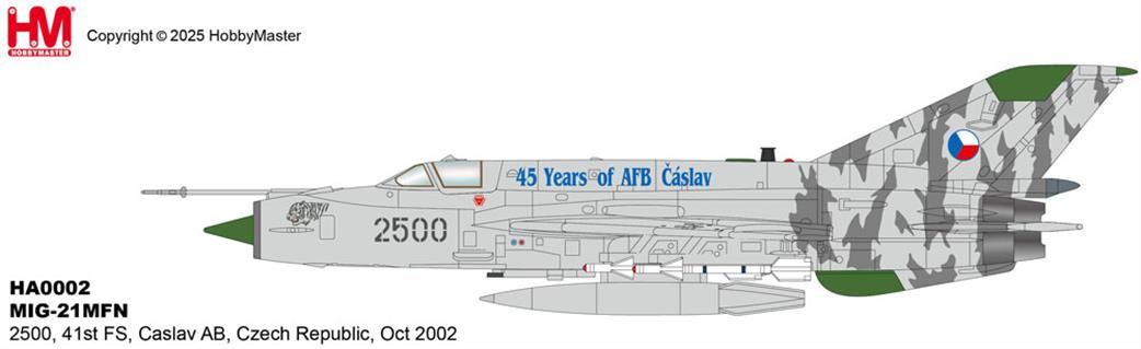 Hobby Master 1/72 HA0002 MIG-21MFN 41st Caslav AB Czech Republic
